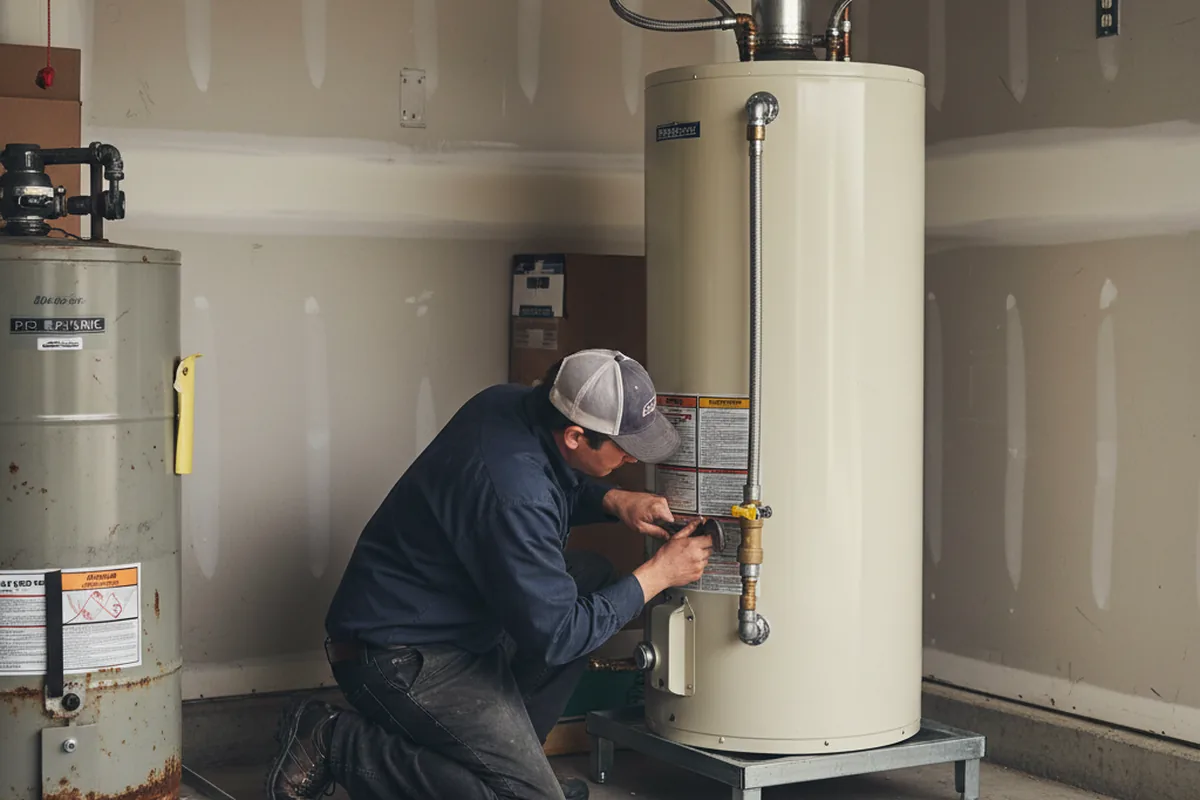 Water heater and shutoff valve replacement in Yucca Valley