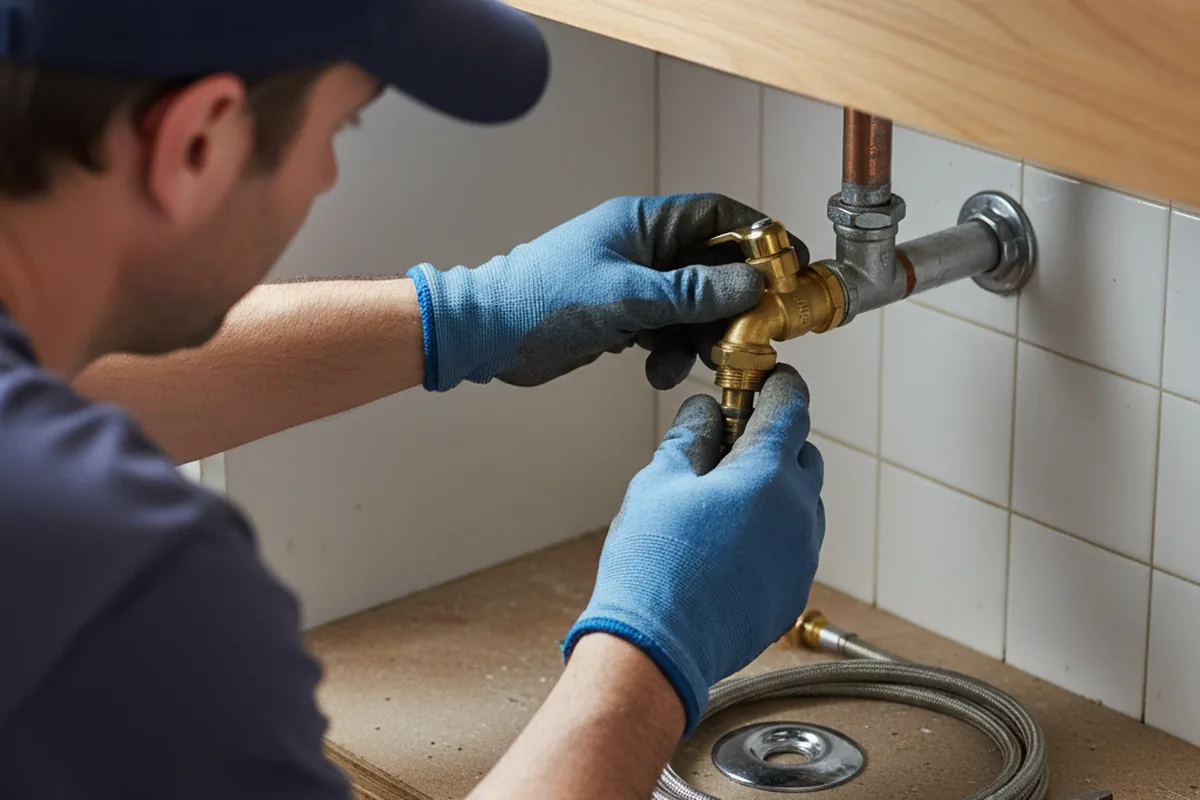 Shutoff valve and fitting work during Repiping in Yucca Valley